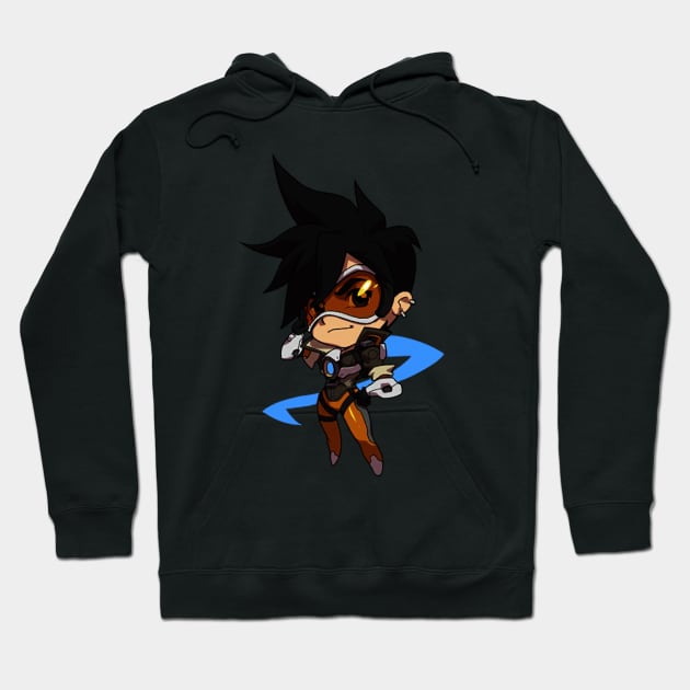 Tracer Cute Spray - Overwatch Hoodie by Bystanders